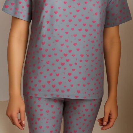 ست تیشرت شلوارک نخ پنبه کد 184-سایز 38 - 40